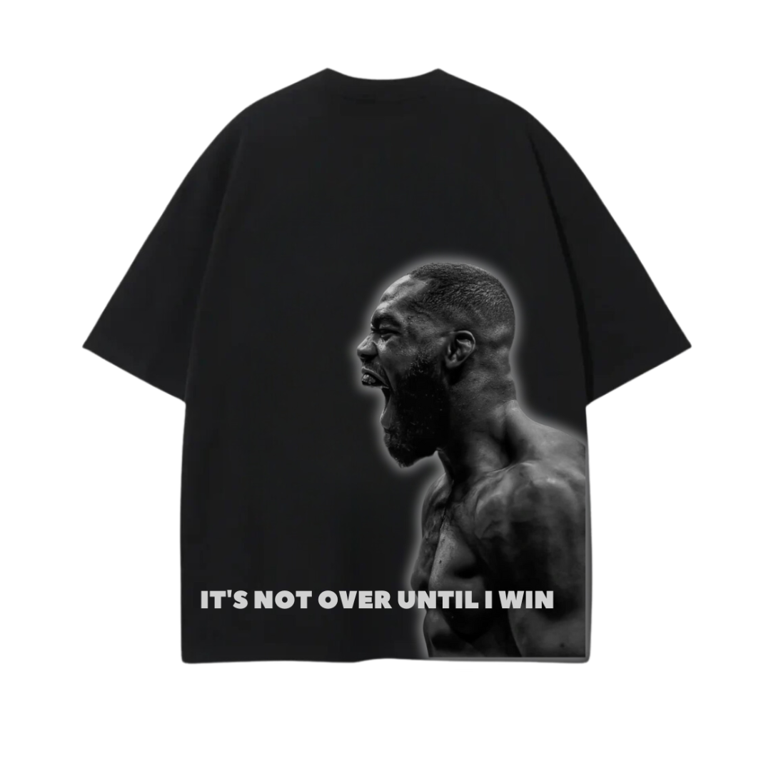 IT’S NOT OVER UNTIL I WIN JON JONES PREMIUM T-SHIRT